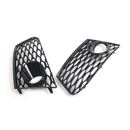 Front Bumper Fog Light Frame Grille Cover For Audi RS7 2014-2018