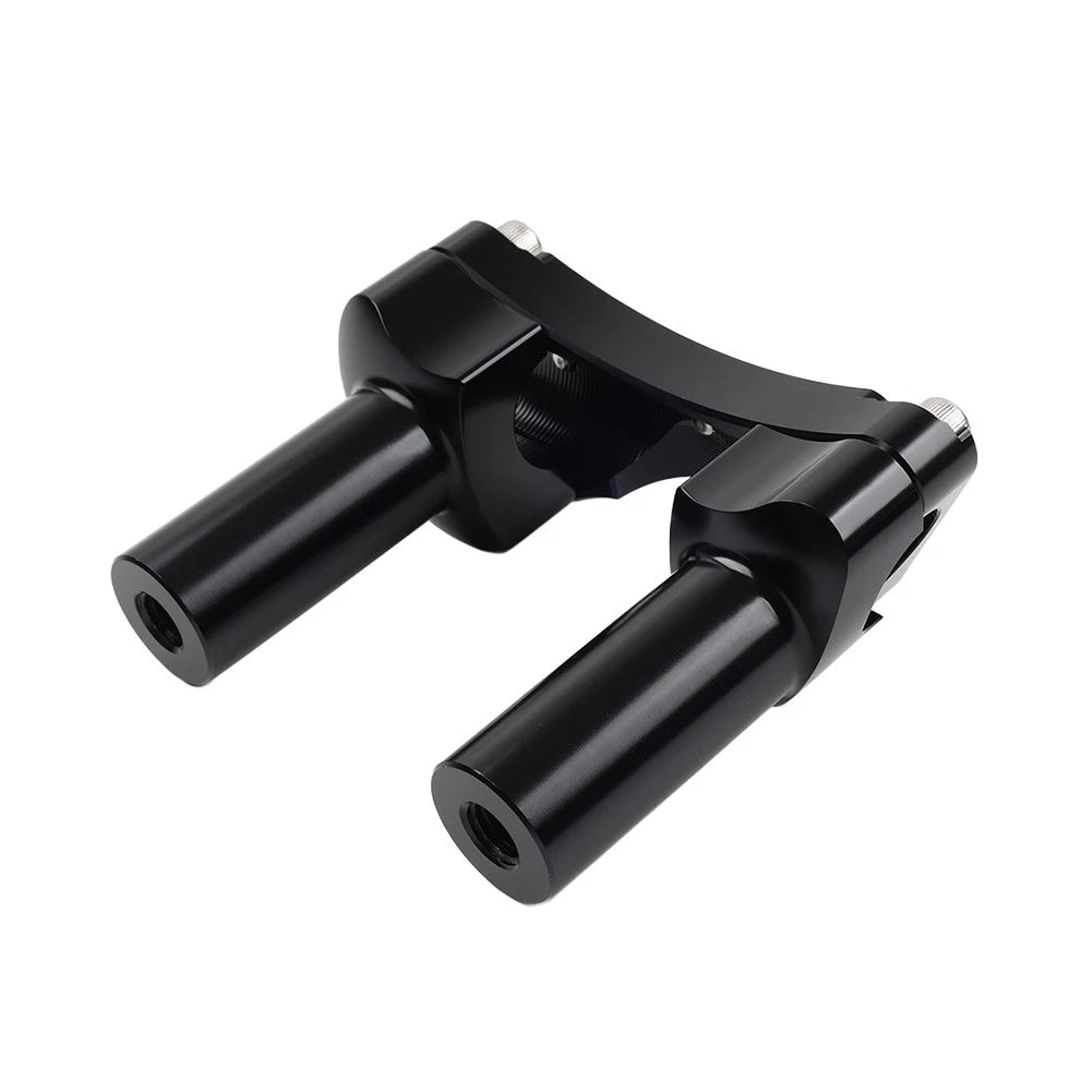 3.5" Straight Handlebar Riser & Top Clamp Black Fit Harley Dyna Tour Road Glide