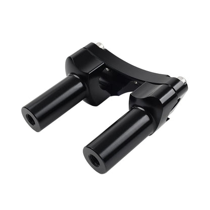 3.5" Straight Handlebar Riser & Top Clamp Black Fit Harley Dyna Tour Road Glide