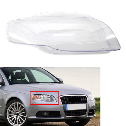 Headlight Lens Cover Headlamp Shell Right For Audi A4 B7 S4 2005-08 Transparent