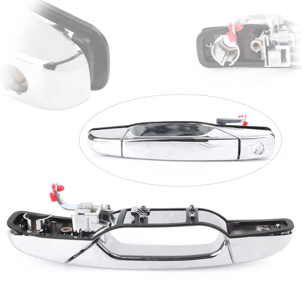 Front Driver Exterior Door Handle Bar for Chevy GMC Silverado 2007-2013 Chrome