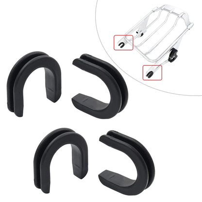 2 Pair 52682-09 Sissy Bar Luggage Rack Side Mounting Grommet For Harley Models