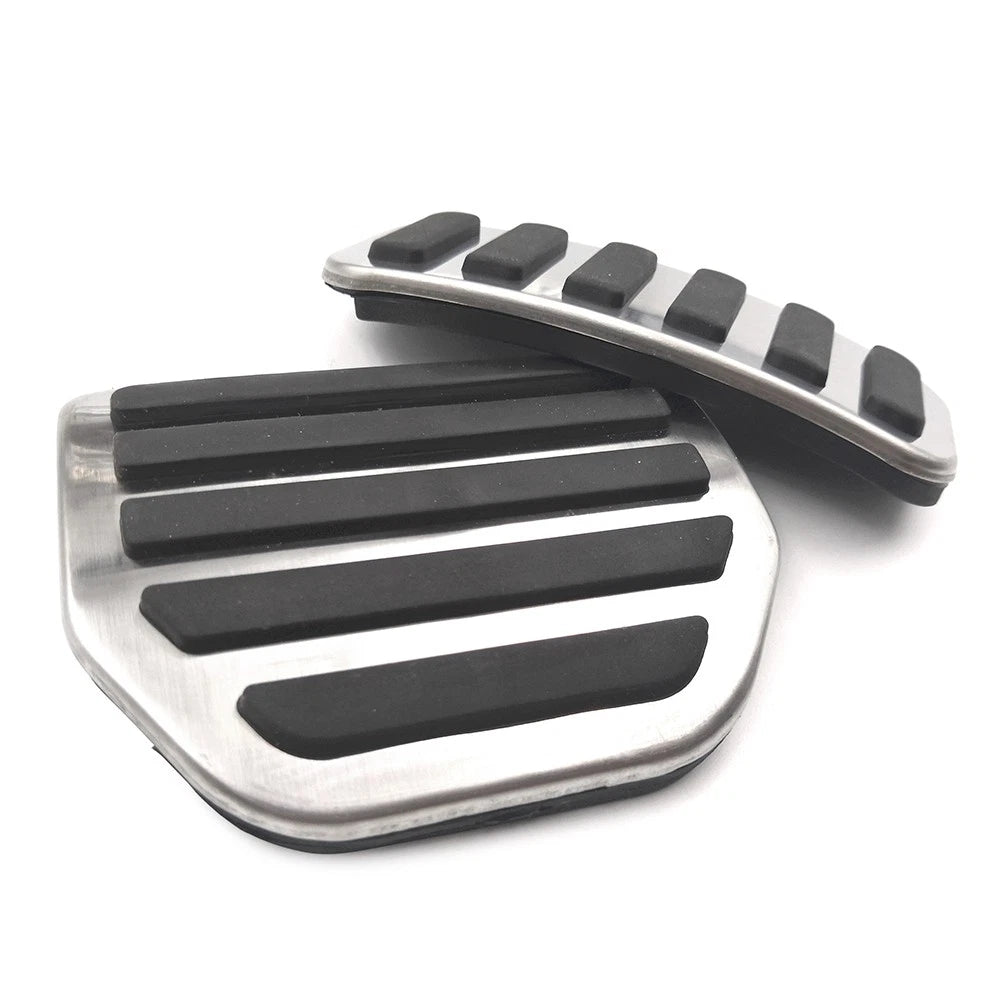 4pcs Steel Footrest Brake Gas Pedals Protection Cover For Land Rover LR3 LR4