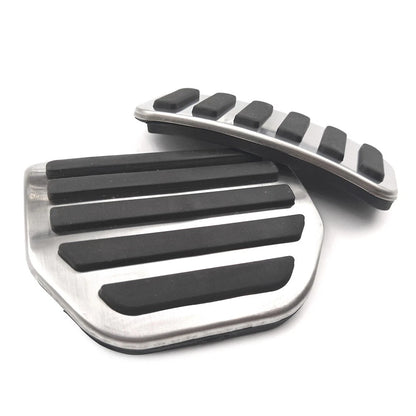 4pcs Steel Footrest Brake Gas Pedals Protection Cover For Land Rover LR3 LR4