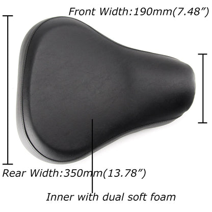 Front Driver Solo Seat Leather For Harley Sportster XL1200 883 72 48 1983-2003