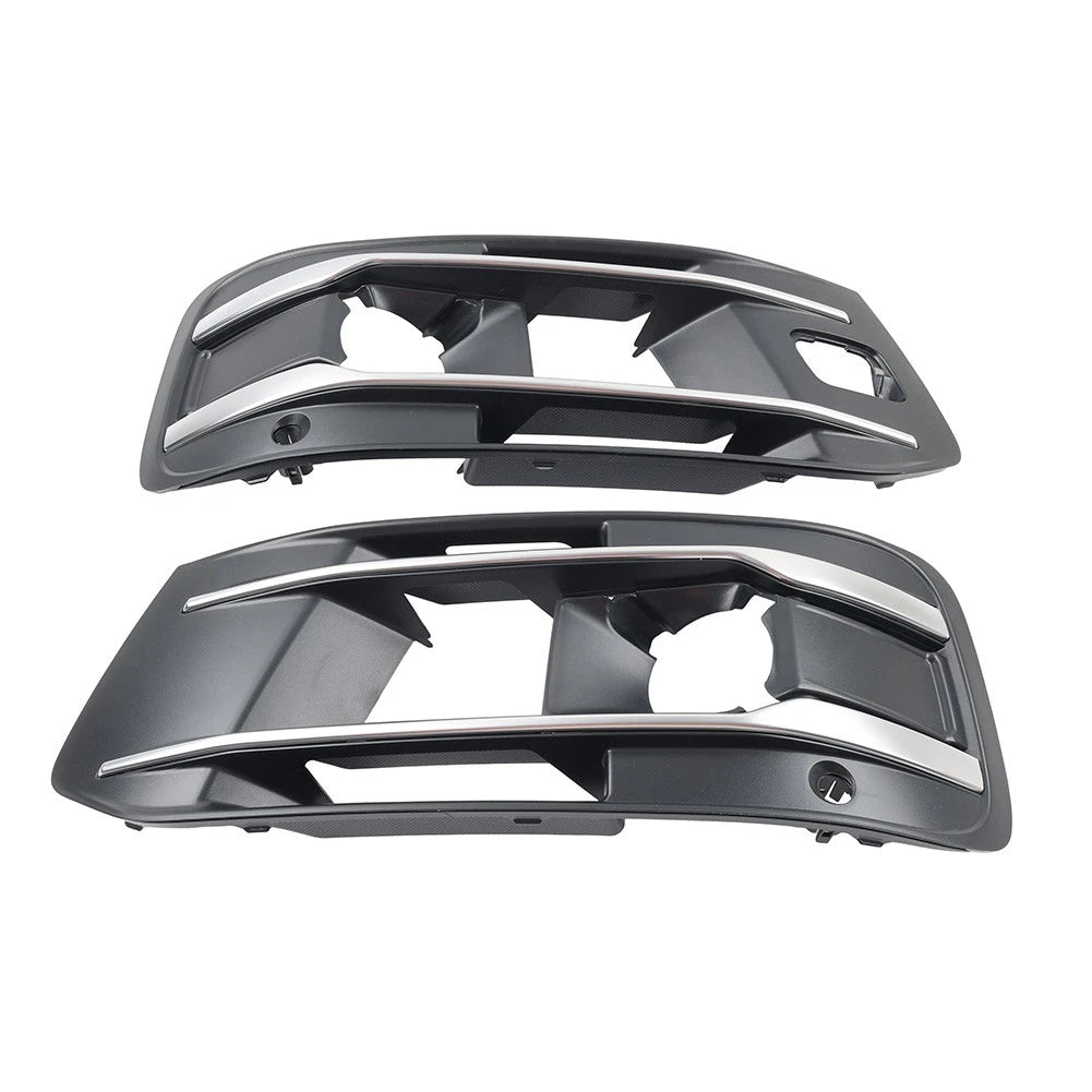 1 Pair Front Bumper Fog Light Grille Cover For Audi Q7 2016-2019 4M0807681AA