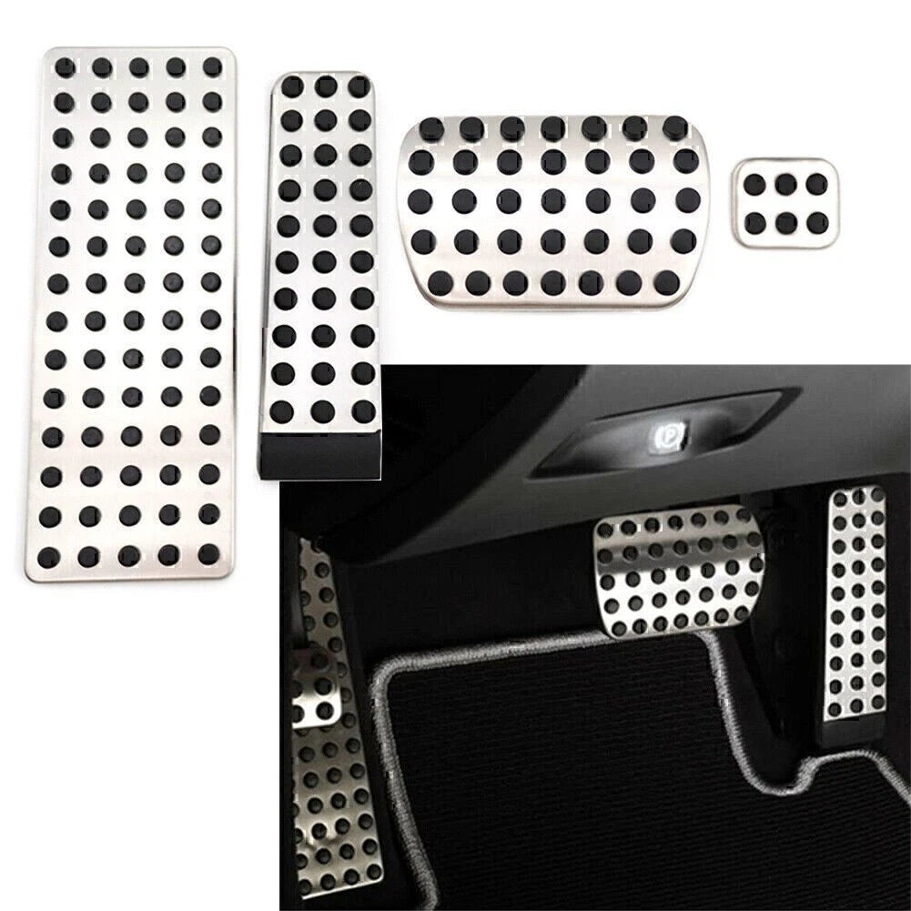 4Pcs Car Foot Pedal Pad Cover Kit For Mercedes-Benz E S SL SLK W124 CL CLK R  US