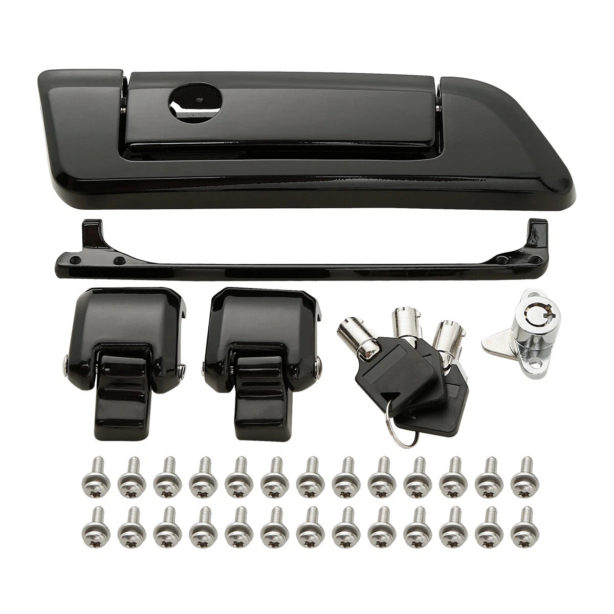 Black Trunk Lids Latches Fit For Harley Davidson Touring Electra Glide 2014-Up