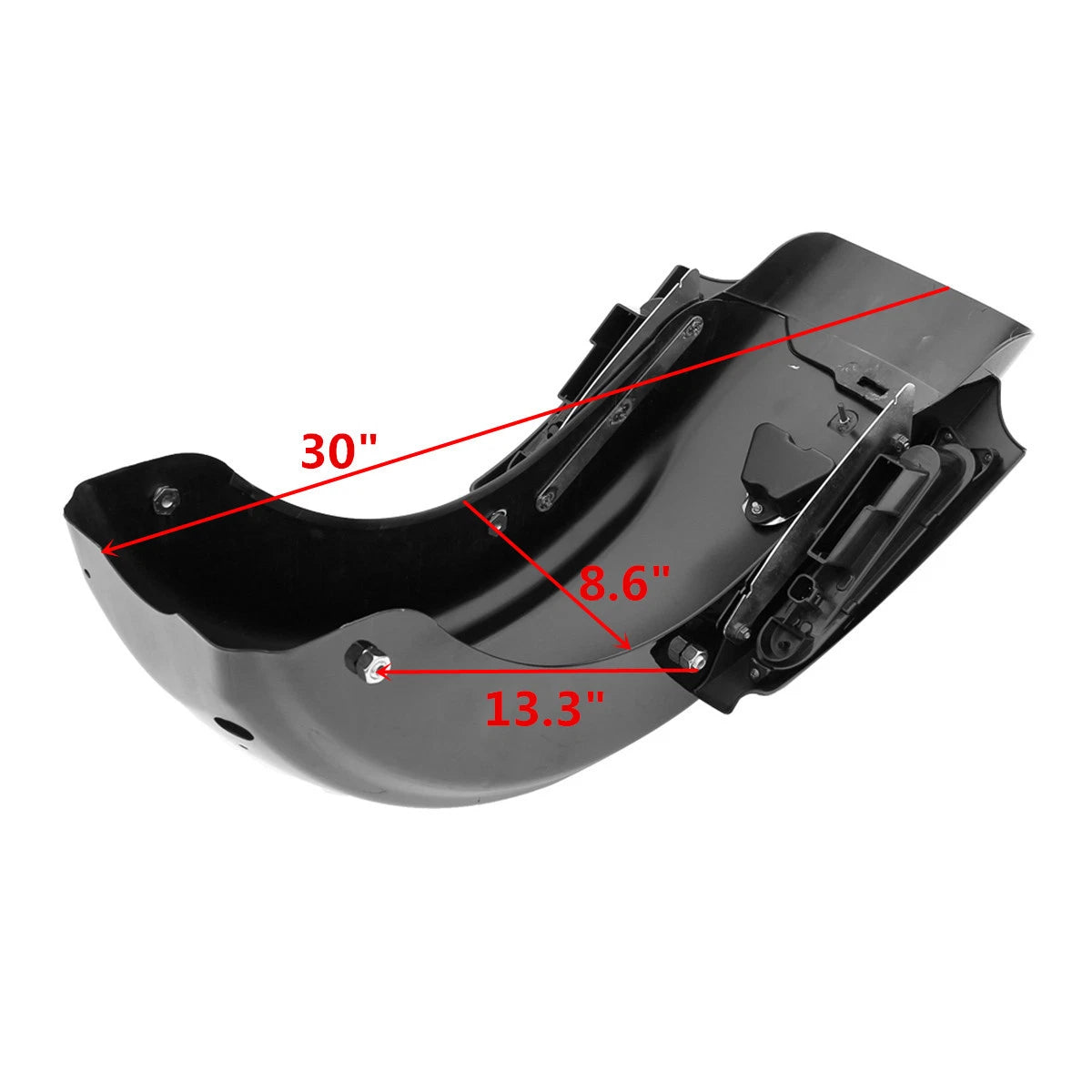 5" Saddlebags 6X9" Speaker Lids & LED Rear Fender Fit For Harley Touring 2009-13