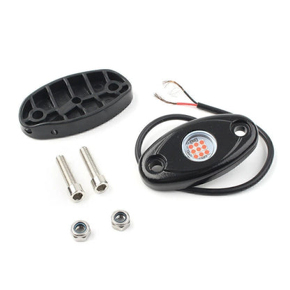 9W LED Rock Light Red Under Body Lamp 10pcs For JEEP Offroad Truck Trail Rig Bar