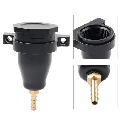 Black Upgraded Billet Hydraulic Clutch Reservoir w/O-Ring Application Universal