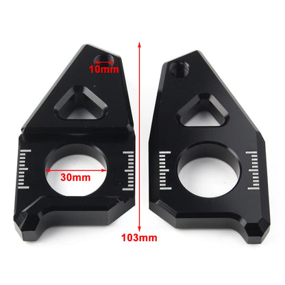 Axle Spindle Chain Adjuster Blocks For Yamaha YZF R1 FZ8 FZ1 TMAX 530 Motor Gold
