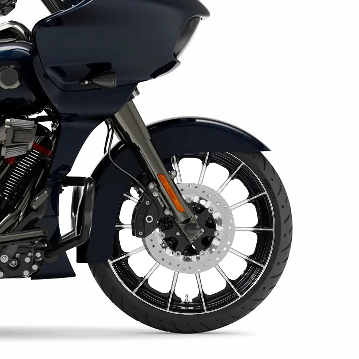 21"x3.5" Front Wheel Dual Rim Fit For Harley Touring Road King 2008-2025 22 ABS