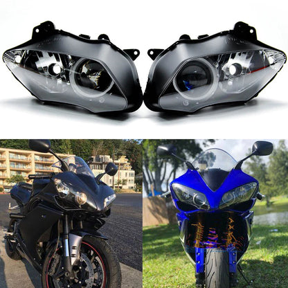 Left Right Headlight Headlamp Assembly For Yamaha 2007 2008 YZF R1 YZF-R1 YZFR1