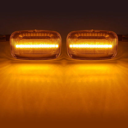 Dynamic LED Sequential Side Marker Turn Amber Light Fit Toyota Land Cruiser