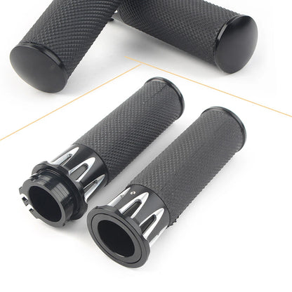1'' Handle Bar Hand Grip For Harley Touring Street Glide Softail Dyna TU5 2pcs