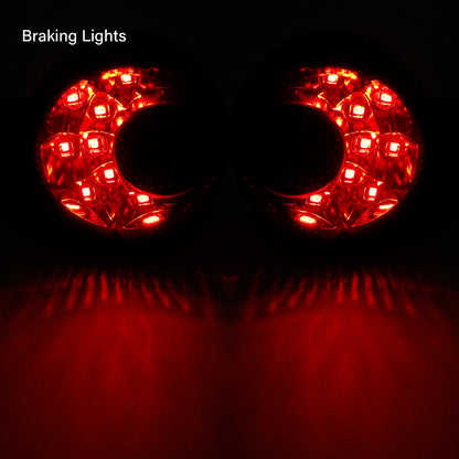 Rear Turn Signals LED Light Smoked Fit For Harley Sportster 883 1200 1992-2022