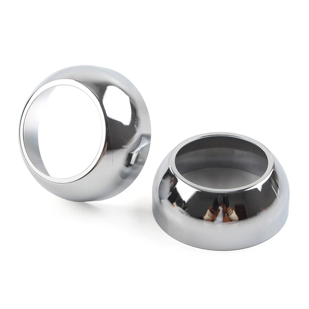 US  Chrome Front Fork Boot Cap Covers 39mm For Harley Sportster Dyna FXR FXD us