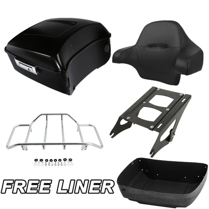 King Trunk Pad Mount Rack Fit For Harley Touring Electra Glide 2014-Up