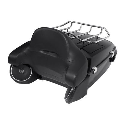 King Trunk Pad Light Rack Speakers Docking For Harley Electra Road Glide 2014-26