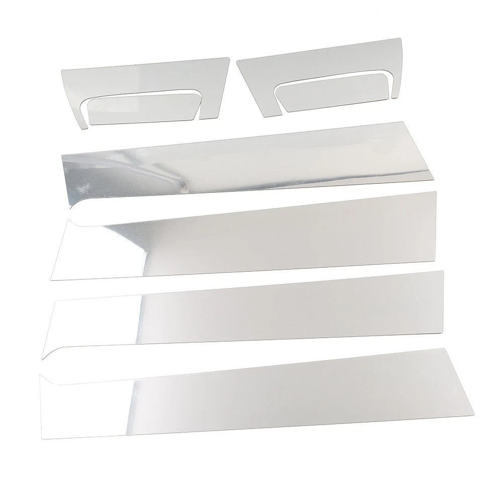 Pillar Post Set Door Window Cover Trim Silver For Honda HRV HR-V Vezel 4-Door