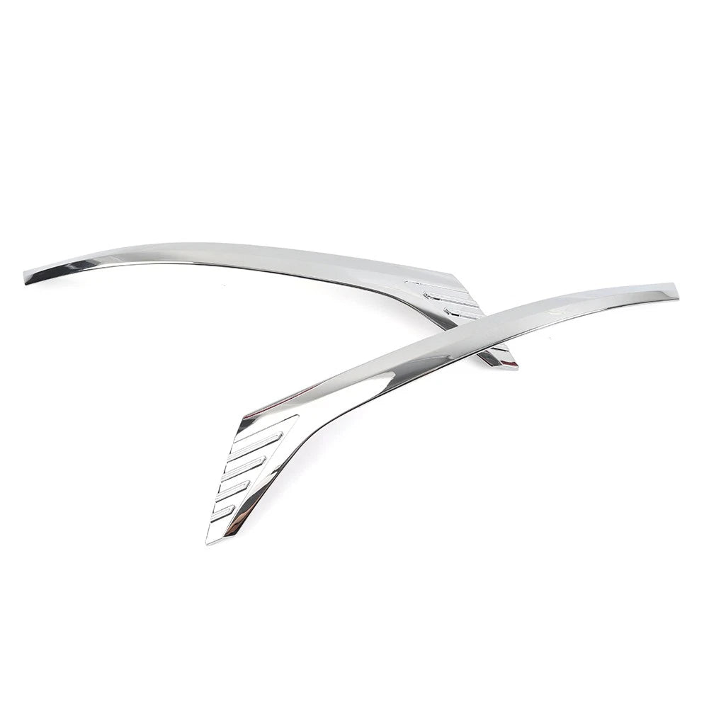 Headlight Lamp Light Trim ABS Chrome Fit for Toyota Voxy R80 2018 2019 2020 2pcs