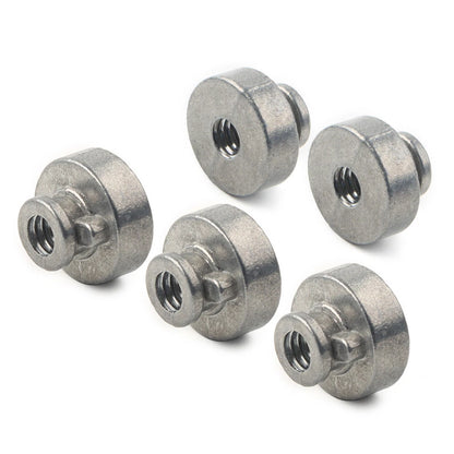 5x Rear Fender Passenger Seat Bolt Tab Screw Nut Knob Cover For Harley Davidson