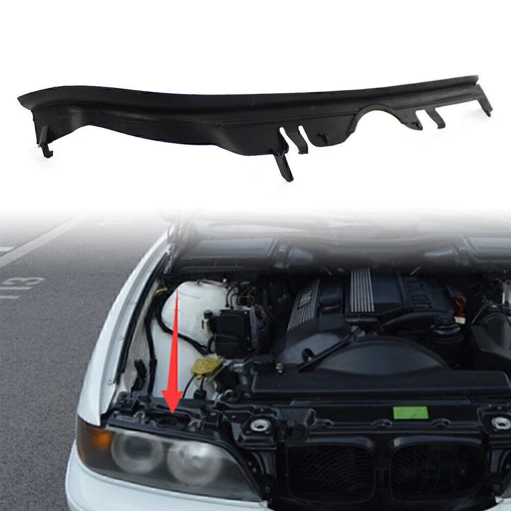 Upper Headlight Gaskets Right Fit BMW 5 Series E39 525i 528i M5 Black Auto