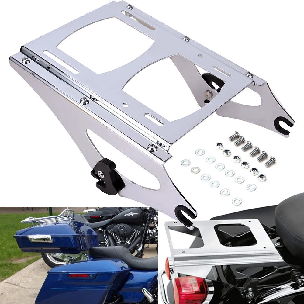 Two Up Tour Pak Pack Mounting Luggage Rack For Harley Touring Road King 2009-13