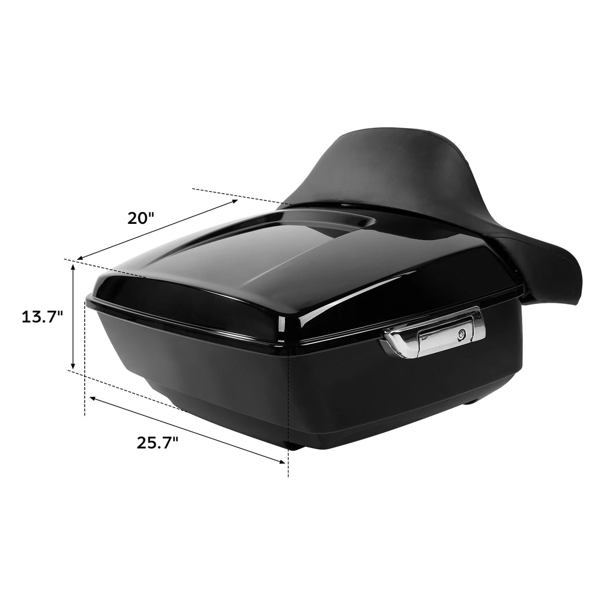King Trunk Pad Two Up Mount Rack Luggage Fit For Harley Fatboy FLST 2008-2016 15