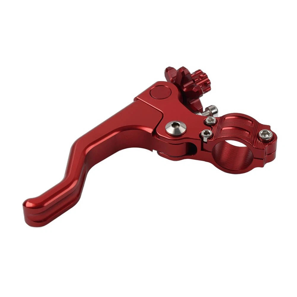 Stunt Clutch Lever Performance Cable Pull 7/8 1 Finger Universal Motorcycle Red