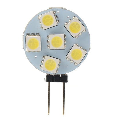 1 pc DC12V G4 Super Bright Flat Light 5050 SMD 6 LED Bulb Lamp White Light