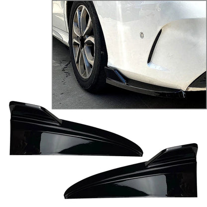 Black Rear Bumper Canard Splitter For Mercedes Benz C-Class W205 C43 C63 2015-21