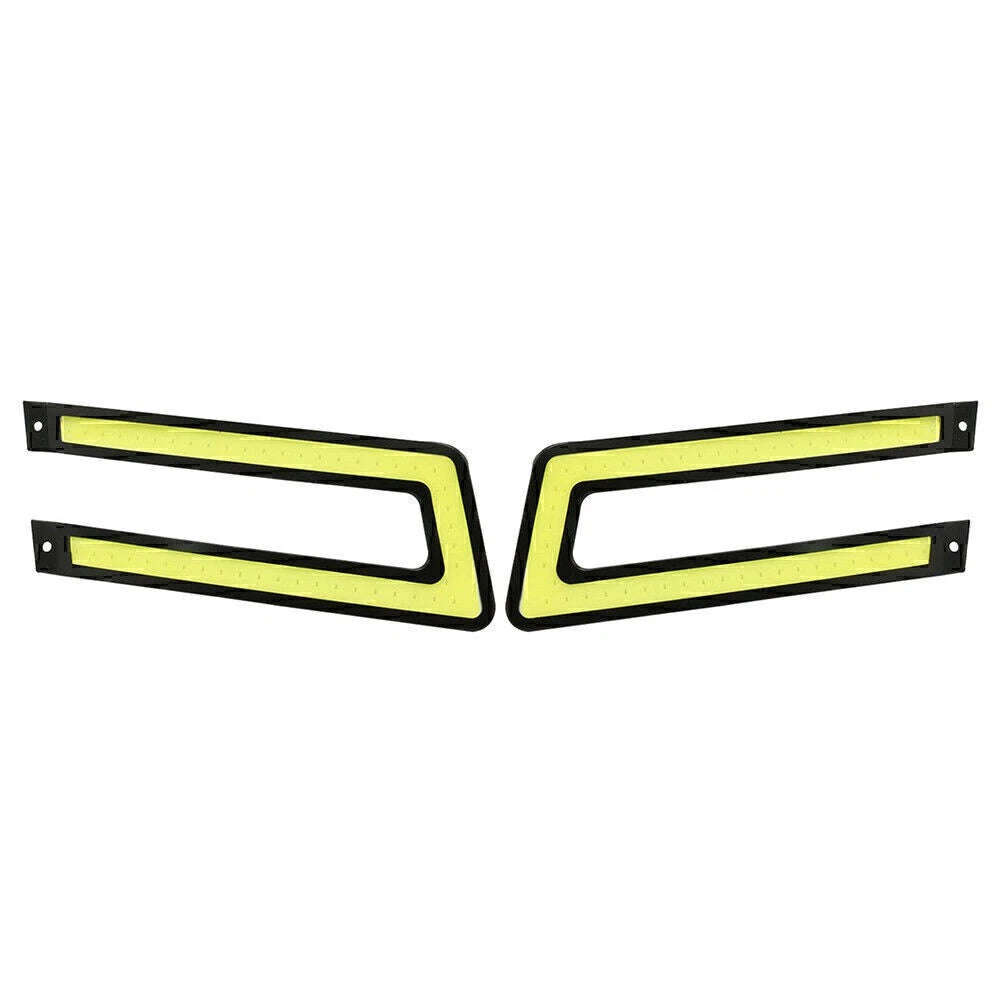 White COB DRL LED Daytime Running Light for Universal Car Driving Fog Lamp 2 Pcs