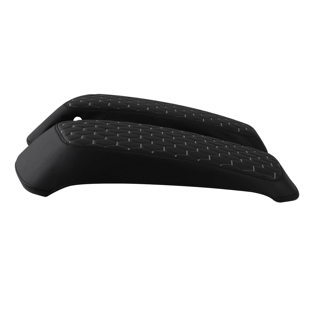 Black White Hard Saddlebags Lids Covers For Harley Electra Street Glide 14-23 22