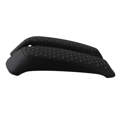Black White Hard Saddlebags Lids Covers For Harley Electra Street Glide 14-23 22