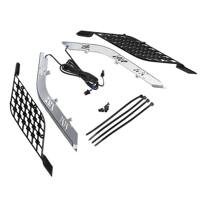 LED Radiator Grill Panels Light Fit For Honda Gold Wing Tour DCT Airbag 18-Up US