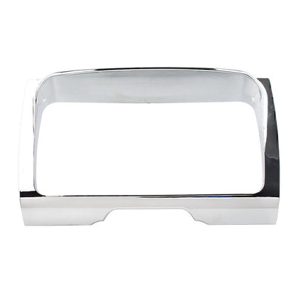 1x ABS Chrome Radio Trim Bezel Center Stereo Accent Decorative Frame For Harley