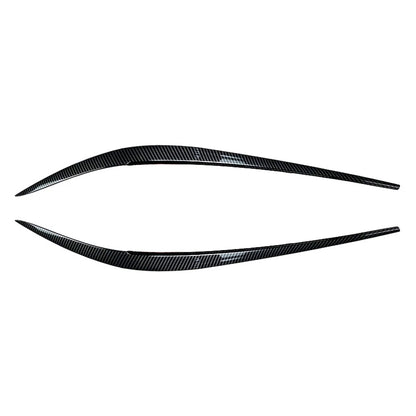 1 Pair ABS Plastic Headlight Eyebrow Eyelid Cover For BMW 3 Series G20 2019-2021