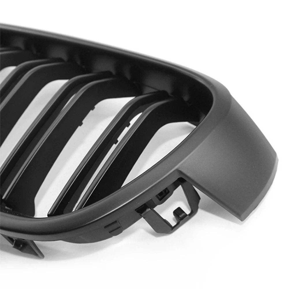 2pcs Matte Black Front Kidney Grille for BMW F30 F31 F35 3-SERIES Sedan 2012-14