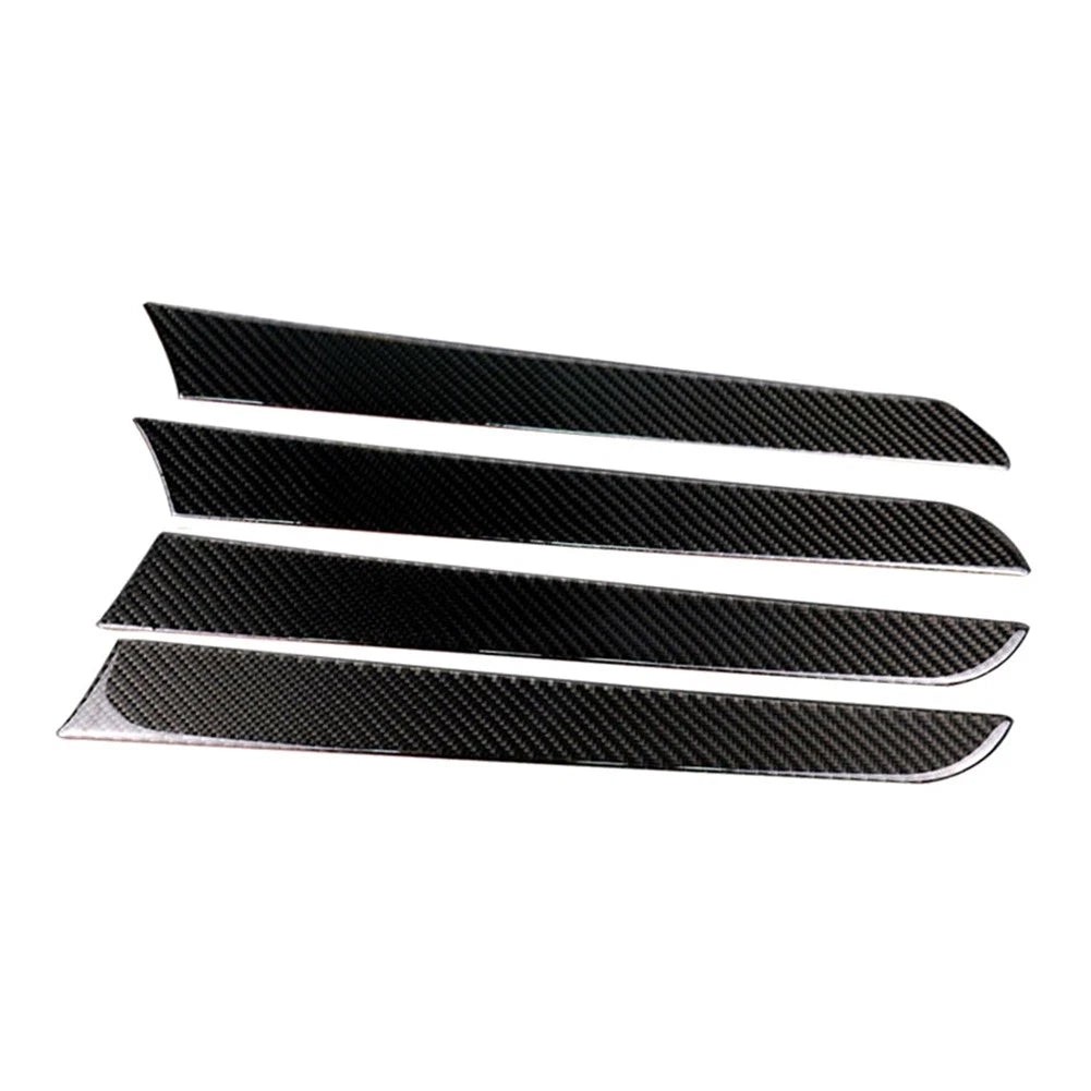 Interior Door Panel Cover Trim Sticker Carbon Fiber For Audi A4 B8 2009-16 4PCs