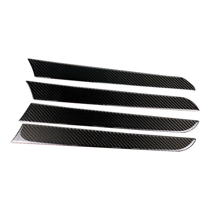 Interior Door Panel Cover Trim Sticker Carbon Fiber For Audi A4 B8 2009-16 4PCs