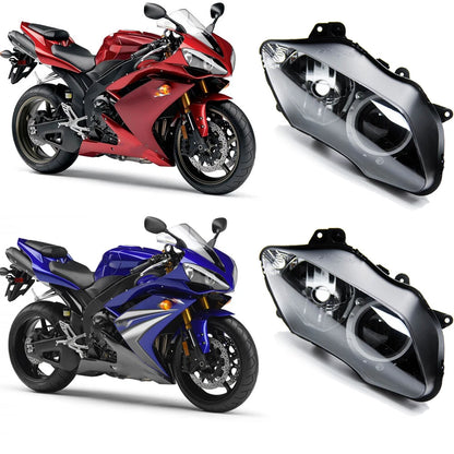 Left+Right Headlight Head Lamp Assembly For Yamaha YZF R1 2007 2008 YZF-R1 07 08