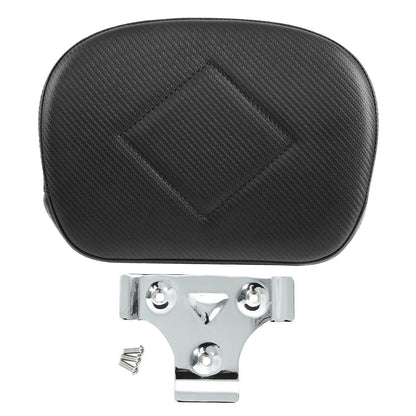 Black Rear Passenger Backrest Pad & Mount Brackets Fit For Harley Touring Glide