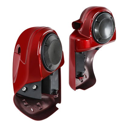 Vented Lower Fairing & Speaker Pod Fit For Harley Street Glide 14-24 Wicked Red
