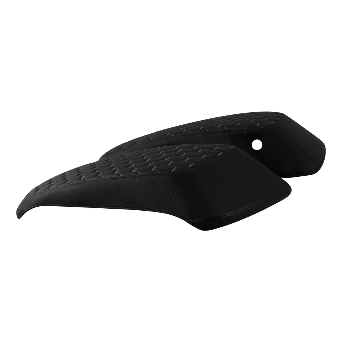 Black White Hard Saddlebags Lids Covers For Harley Electra Street Glide 14-23 22