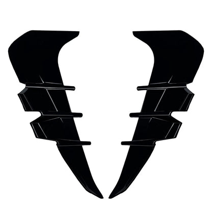 Glossy BLK Side Fender Vent Air Wing Cover For Subaru BRZ For Toyota GR86 22-24
