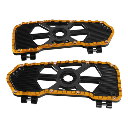 Driver Rider Footboard Floorboard Fit For Harley Electra Glide 09-24 Black Gold