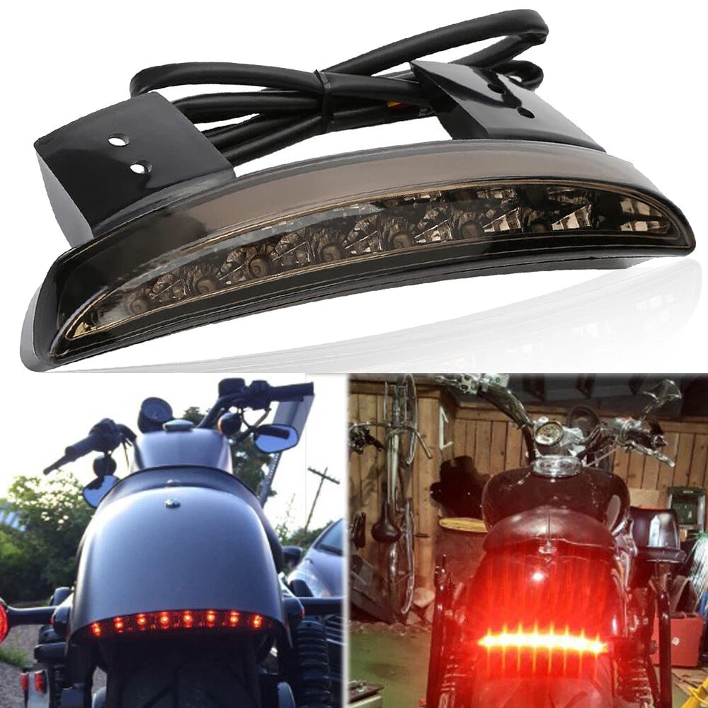 LED Fender Brake Tail Light Turn Signals For Harley Sportster 883 1200 Iron Dyna
