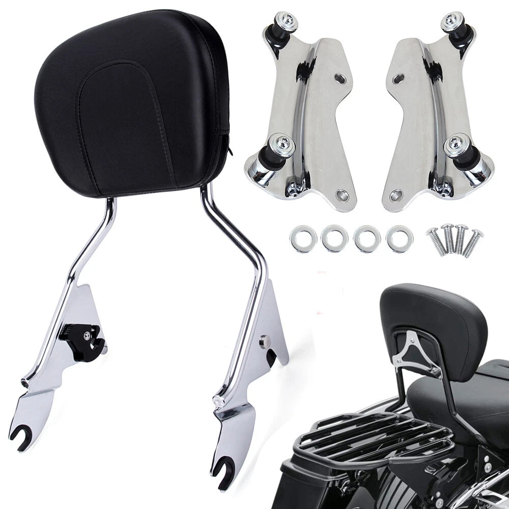 Backrest Sissy Bar 4 Point Docking Hardware For Harley Electra Road Glide 14-22